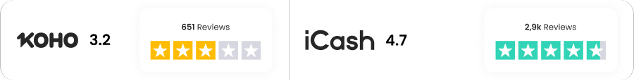 iCash vs Koho iCash vs Koho