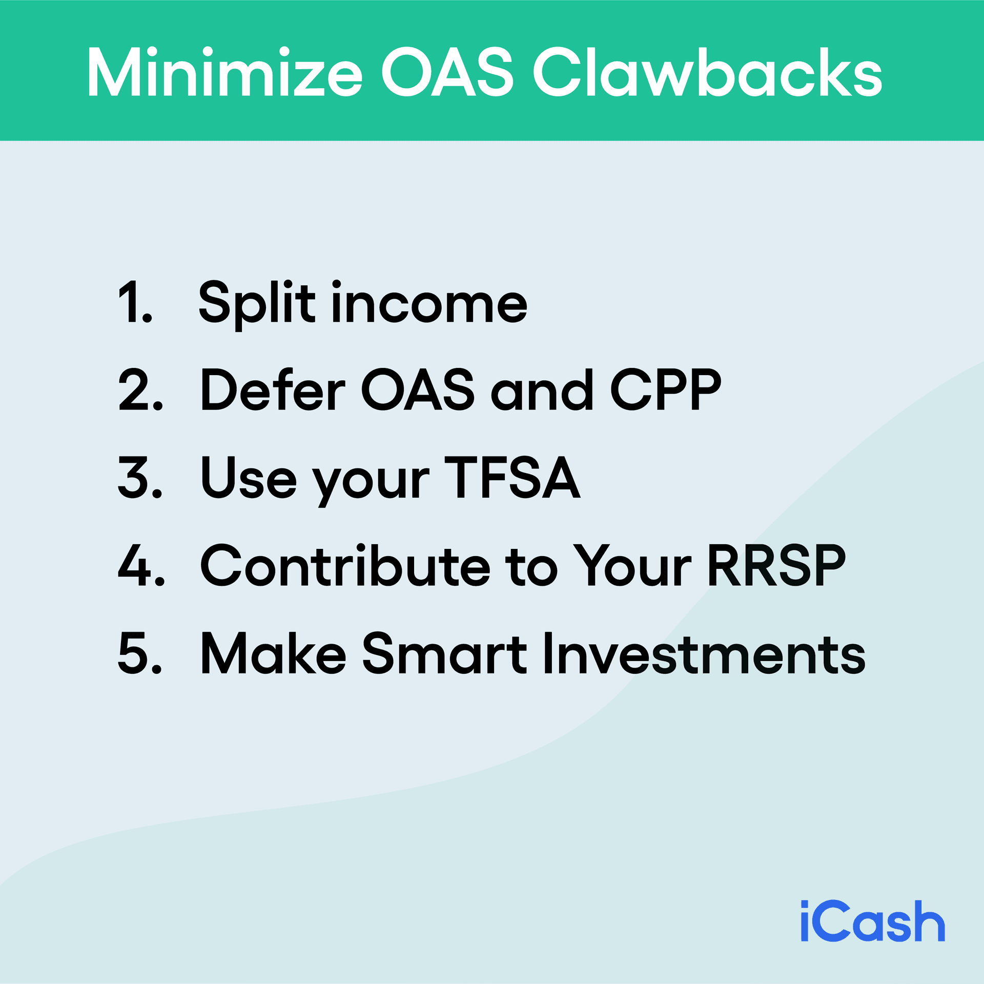 Minimize OAS Clawbacks Minimize OAS Clawbacks