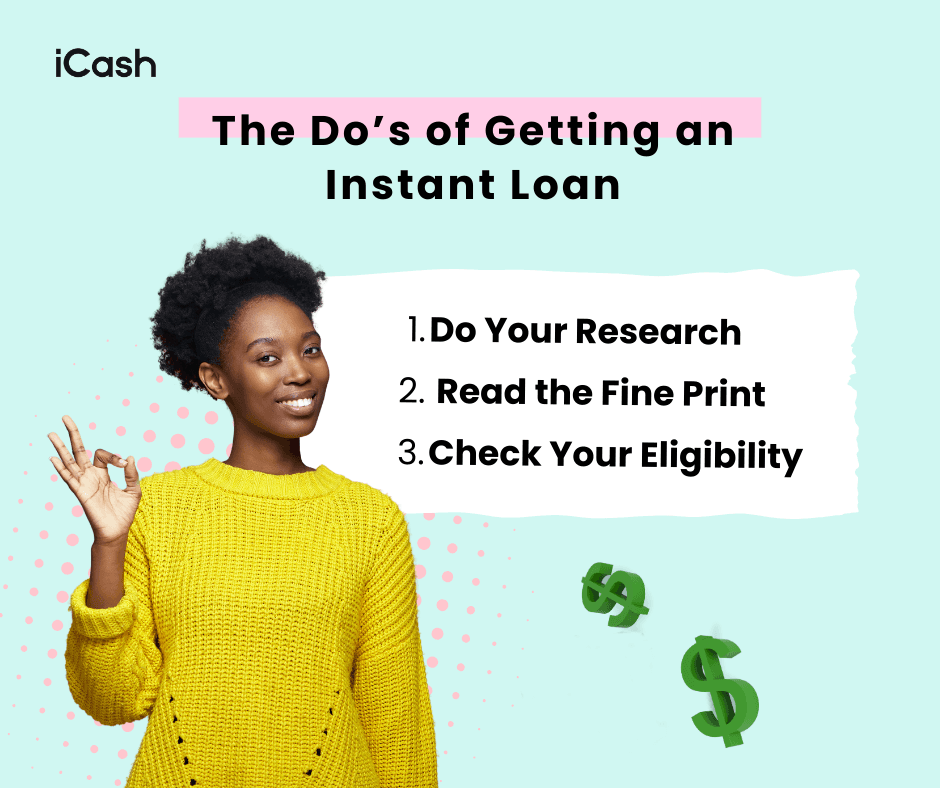 The Do’s of Getting an Instant Loan The Do’s of Getting an Instant Loan
